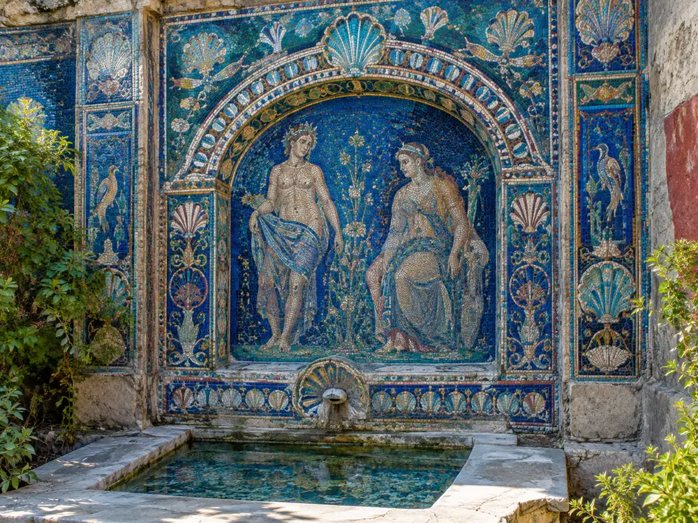 Il mosaico in pasta vitrea della Casa di Nettuno e Anfitrite
